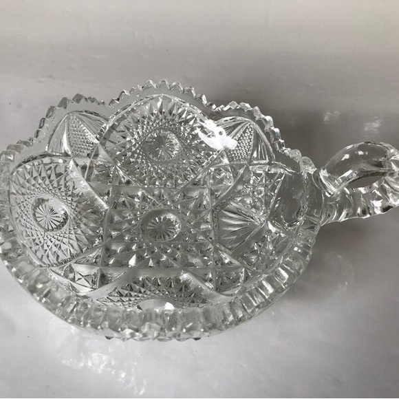 Depression Glass Bowl Cut Glass Dish - Picture 1 of 9